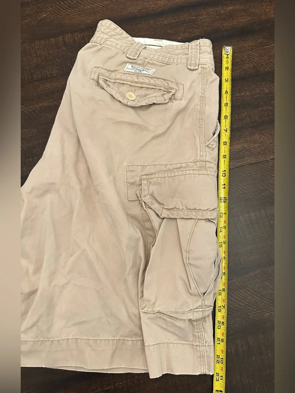 Vintage Polo Ralph Lauren Classic Fit Gellar Cargo Shorts Khaki-Size 40